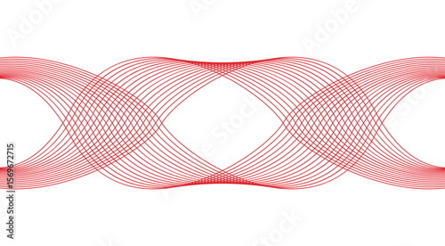 Wavy Blend Curved Red Abstract Background Design Vector Illustration