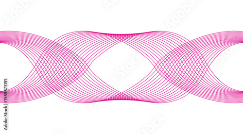 Wavy Blend Curved Pink Abstract Background Design Vector Illustration