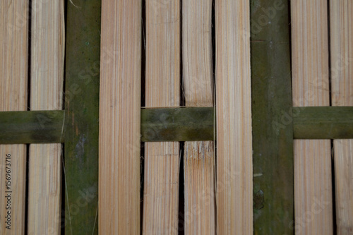natural bamboo woven background photo