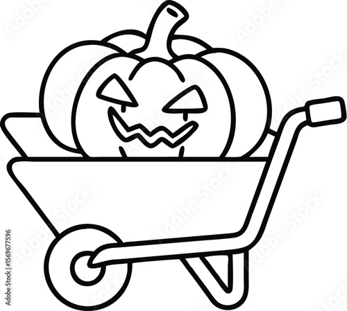halloween coloring pages, for kids, illustration