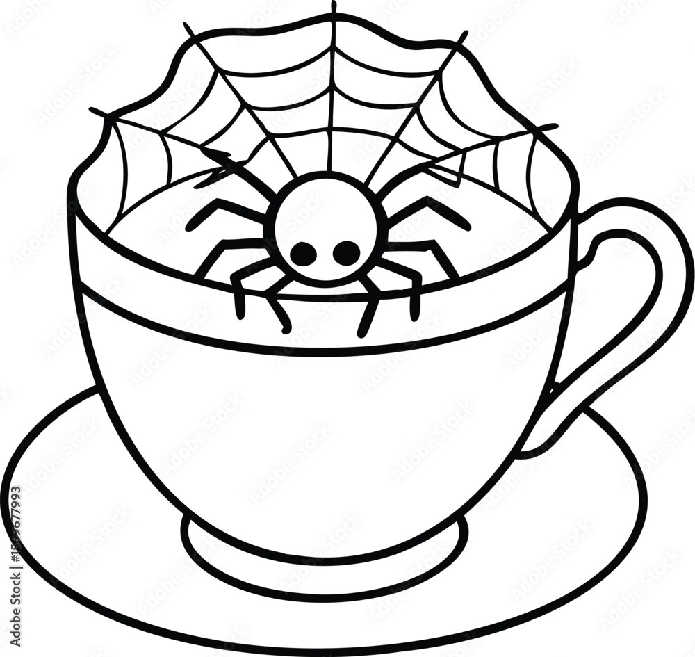 halloween coloring pages, for kids, illustration