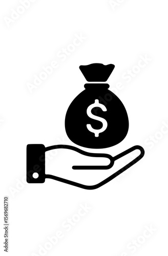 Investment or Funding Icon in Outline Style