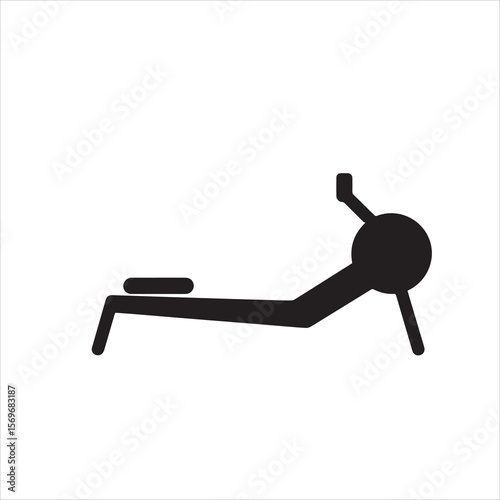 rowing machine vector icon