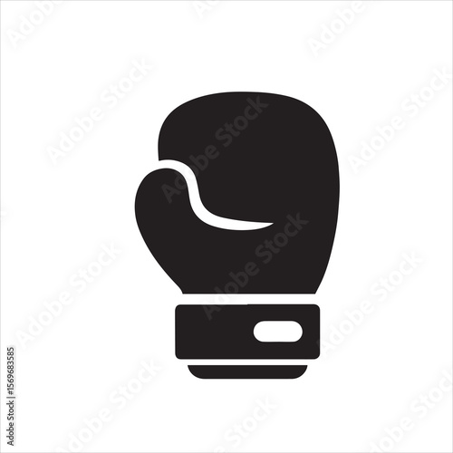Boxing gloves line vector icon 