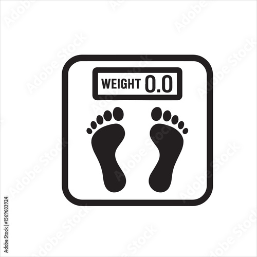 weight scale icon vector