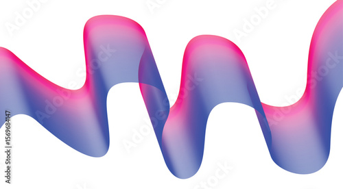Wavy Blend Abstract Curved Purple Colorful Design Background Vector Illustration
