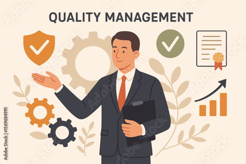 Quality management, quality assurance QA, quality control QC, process improvement, standardization, certification, compliance, business strategy, audit, regulation, success