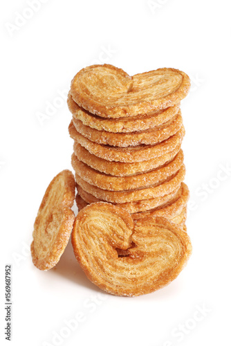 Stack of palmiers cookies
