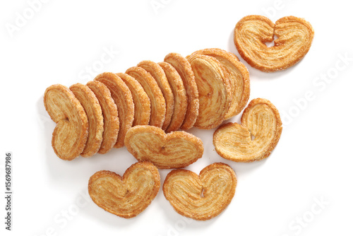 Palmiers puff pastry cookies