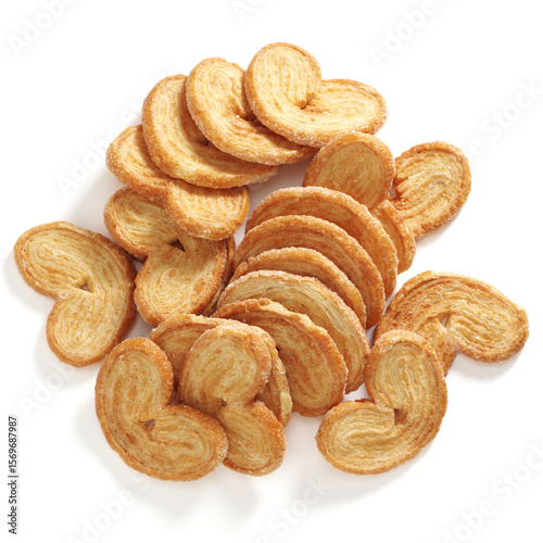 Palmiers puff pastry cookies