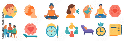 Explore techniques for mental wellness through mindfulness, breathing exercises, and meditation practices in a tranquil setting