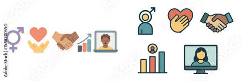Visual representation of collaboration, care, and growth in a diverse community setting