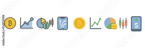 Cryptocurrency trends and analysis symbols showcasing market fluctuations and investment opportunities