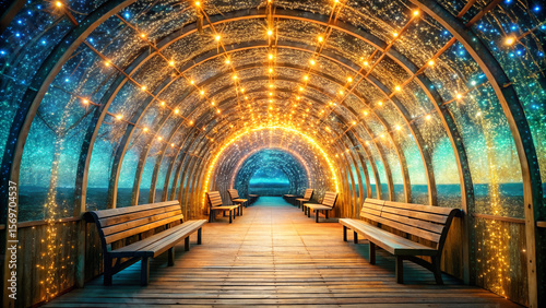 Enchanted Tunnel of Lights A Magical Walkway