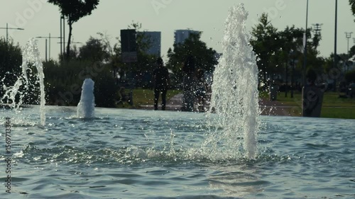 Waterpool Splash in a Public Park