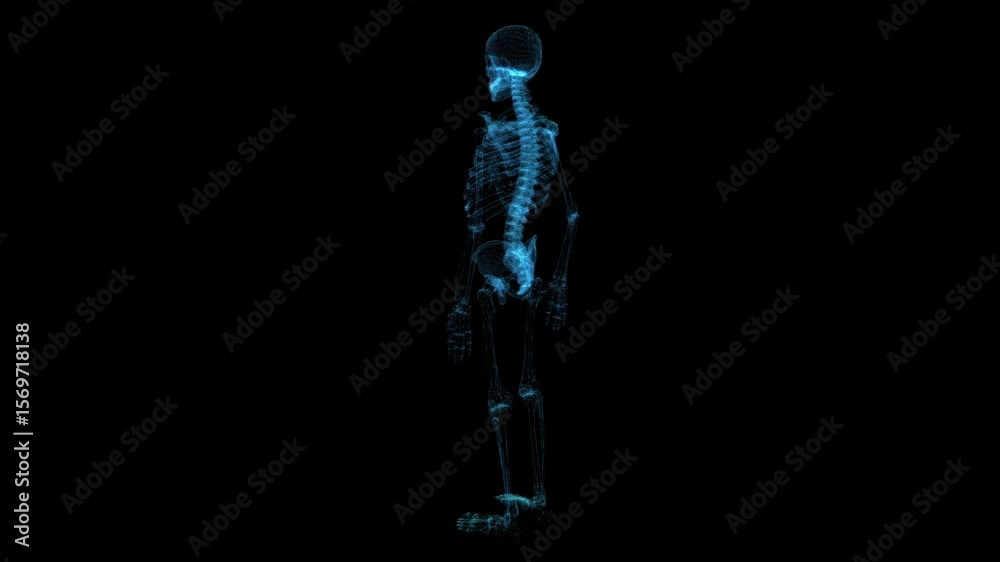 Skelton Hologram with alpha