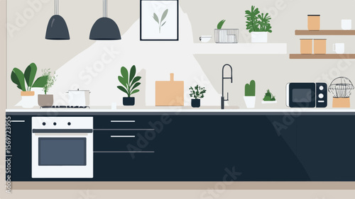 Sleek Modern Kitchen with Stylish Cabinetry Design