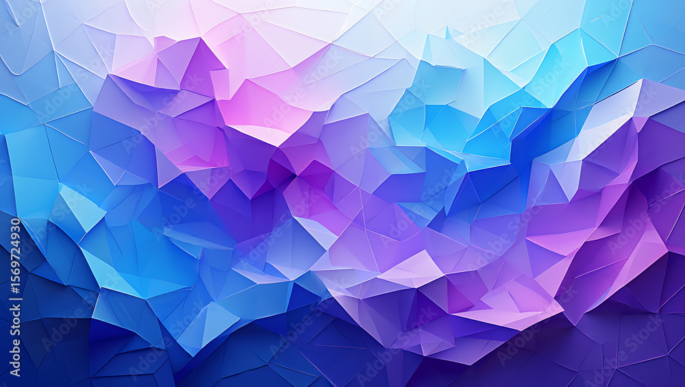Obraz premium Abstract geometric background with gradient colors and polygonal low poly shapes