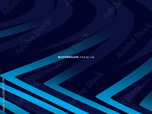 Premium background design with dark blue luxury motif. Vector horizontal template, for digital lux business banners, contemporary formal invitations, luxury vouchers, gift certificates, etc.