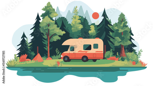 Tranquil Camping Getaway in Lush Surroundings for Relaxation and Adventure