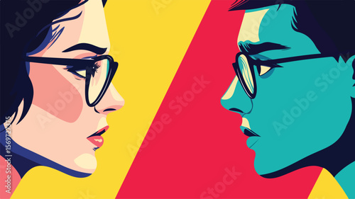 Vibrant Pop Art Vector Image Showcase for Creative Projects