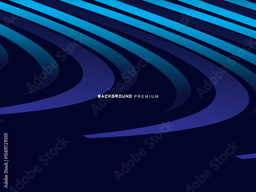 Premium background design with dark blue luxury motif. Vector horizontal template, for digital lux business banners, contemporary formal invitations, luxury vouchers, gift certificates, etc.