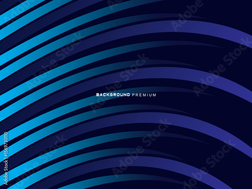 Premium background design with dark blue luxury motif. Vector horizontal template, for digital lux business banners, contemporary formal invitations, luxury vouchers, gift certificates, etc.
