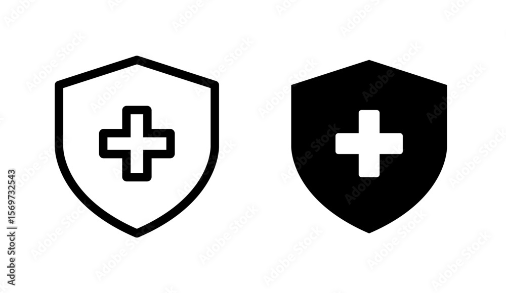 Fototapeta premium Healt insurance icon. Healthcare and medical