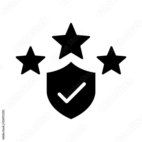 Experience icon. Customer rating symbol