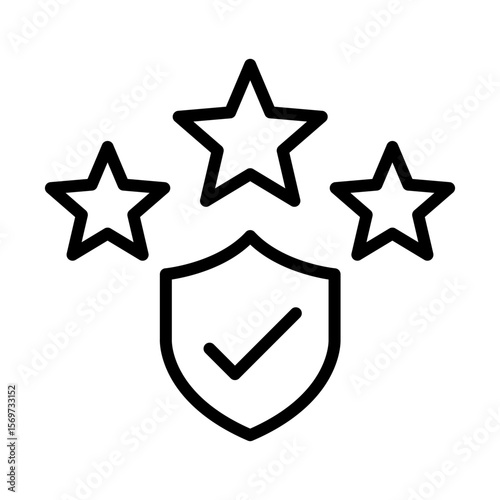 Experience icon. Customer rating symbol