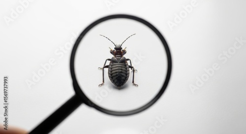beetle on a white background