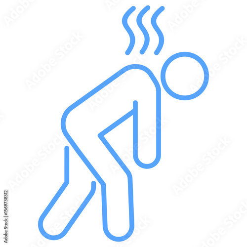 Fatigue Blue Icon