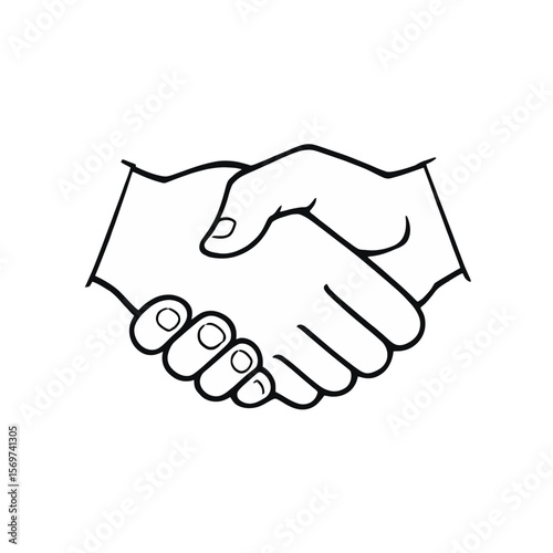 handshake vector illustration