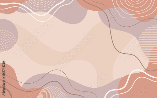 Wallpaper Mural Hand drawn doodle. Color abstract background. Template banner and cover for design. Torontodigital.ca