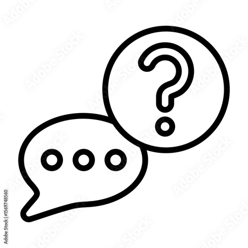Customer Service Outline Style Icon