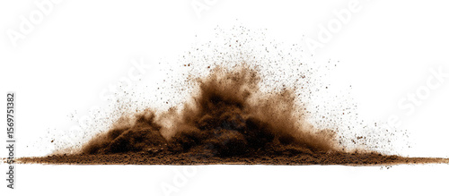 Powerful dust explosion