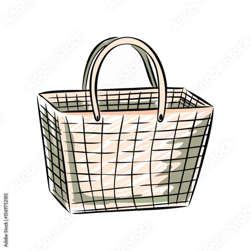 Woven Market Bag for Homesteading Activities, Eco-Friendly Lifestyle, Farmers’ Markets, Sustainable Shopping, and Natural Living Blogs  