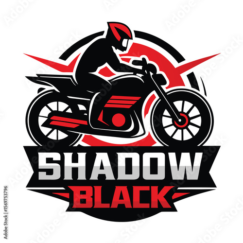 Vector illustration of Super Sport Motorcycle silhouette isolated on Black background. Can be used for printed on motorcycle club t-shirt, background, banner, posters, icon, web, etc.
