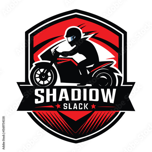 Vector illustration of Super Sport Motorcycle silhouette isolated on Black background. Can be used for printed on motorcycle club t-shirt, background, banner, posters, icon, web, etc.