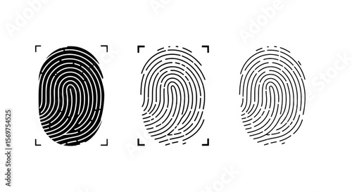 Digital Fingerprint Identification: Highlighting the intricate details of fingerprint patterns, showcasing their crucial role in digital identification, security, and forensic science.