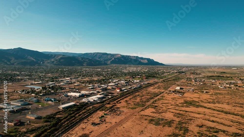 Aerial view over Alamogordo New Mexico