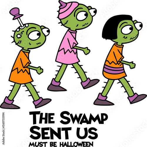  A Cute Halloween Monster Frog Vector For Funny Halloween.
