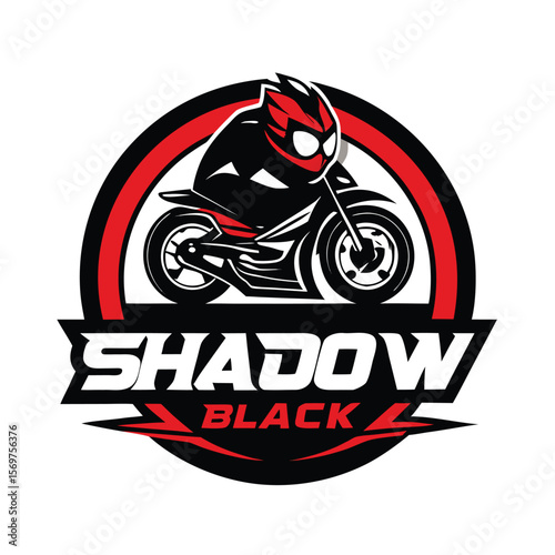 Vector illustration of Super Sport Motorcycle silhouette isolated on Black background. Can be used for printed on motorcycle club t-shirt, background, banner, posters, icon, web, etc.