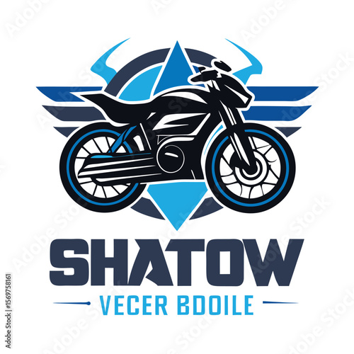 Vector illustration of Super Sport Motorcycle silhouette isolated on Black background. Can be used for printed on motorcycle club t-shirt, background, banner, posters, icon, web, etc.