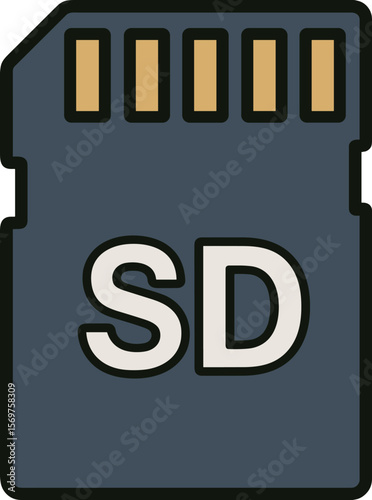 SDカードのイラスト