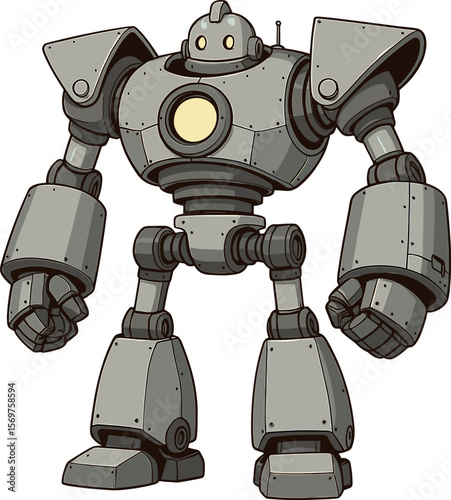 巨大二足ロボットのイラスト