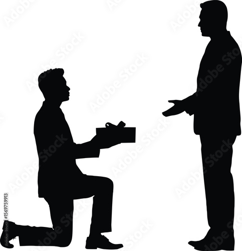Gift Kneeling Silhouette - Employee Submission