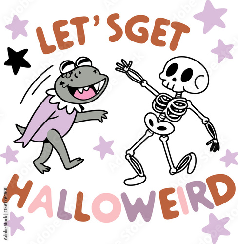  A Cute Halloween Monster Frog Vector For Funny Halloween.