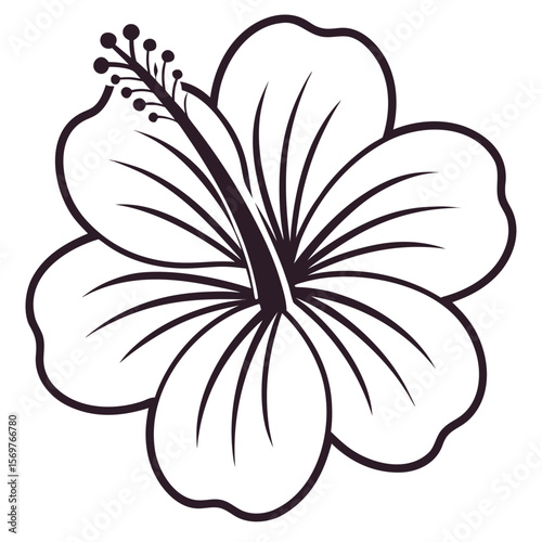 hibiscus-icon-silhouette-on-white-background.eps