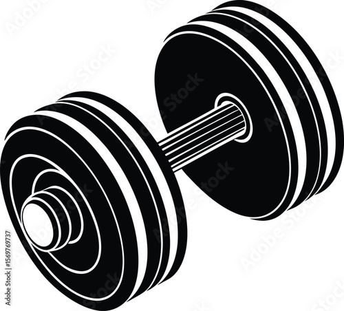 Heavy Dumbbell for Fitness and Gym Icon